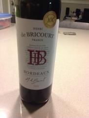 Henri de Bricourt Bordeaux 2014